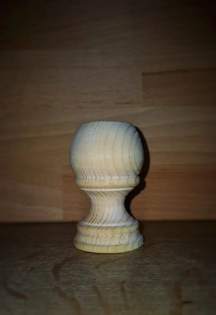 Silbermann register knop